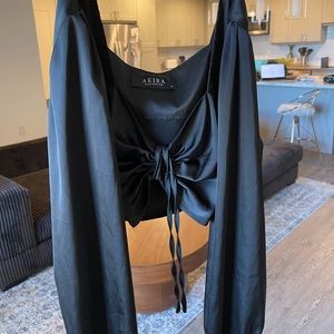 Akira Black Crop Top